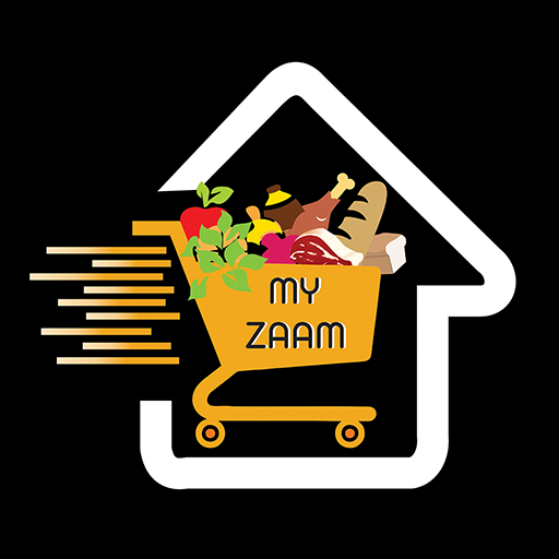  Myzaam app logo it is the food and grosary shopping app for you!